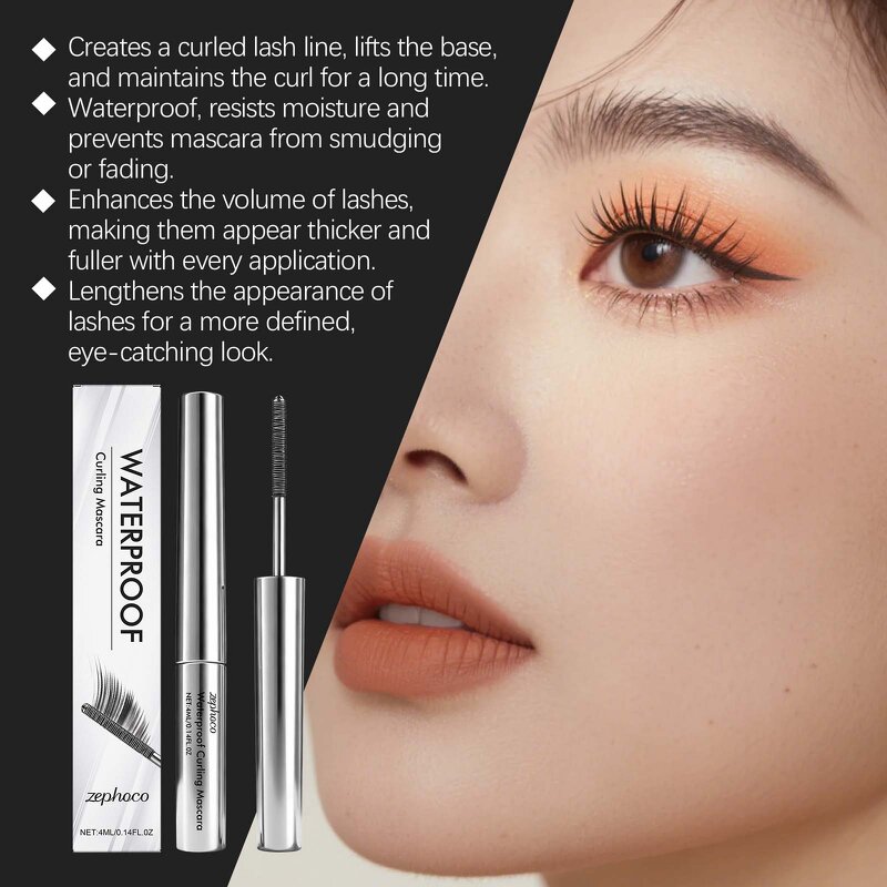 Mascara Manufacturer - Direct Sales Steel Pipe Long Curling Microcurved Organic Waterproof Lengthening Sports Metal