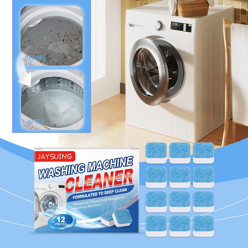 Dishwasher Cleaner Manufacturer - High Foam Powerful Factory 3 in 1 OEM Washing Machine Effervescent Tablets