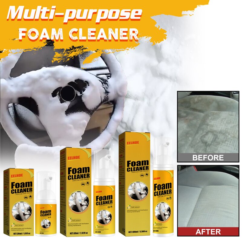 Foam Cleaner Spray Manufacturer - Multi-purpose Anti-Aging Protection Car Interior Home Cleaning Spray