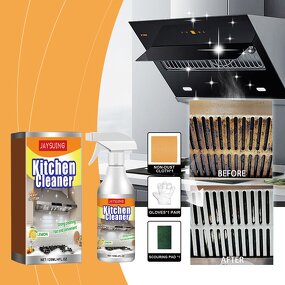 Kitchen Cleaner Manufacturer - JAYSUING Kitchen Bubble Multifunctional Rust Remover Home Dirt Oil Descaling Detergent Foam