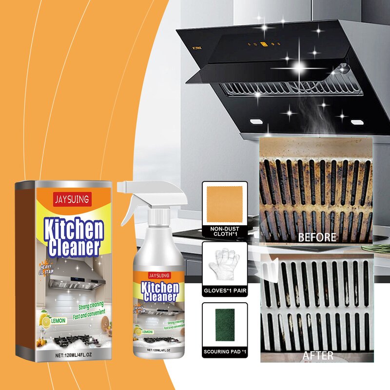 Kitchen Cleaner Manufacturer - JAYSUING Kitchen Bubble Multifunctional Rust Remover Home Dirt Oil Descaling Detergent Foam