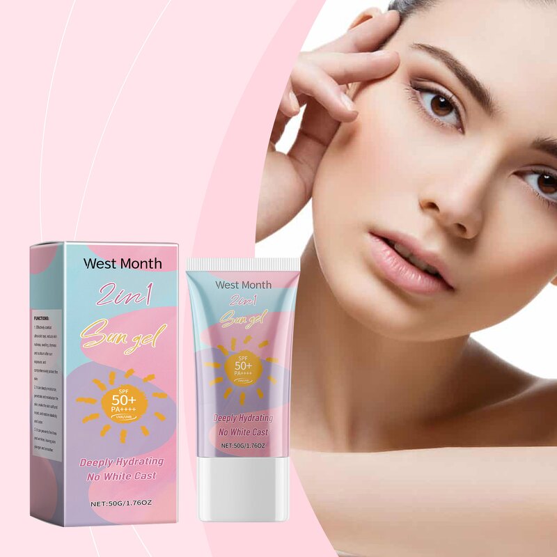 Body Sunscreen Cream Manufacturer - 2 in 1 Lotion Anti-ultraviolet Refreshing SPF 50 Organic Whitening Waterproof Custom