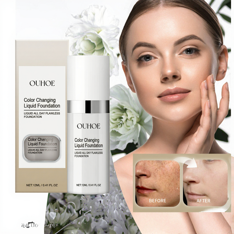 Foundation Cream Manufacturer - Ouhoe Color Changing Concealer Anti-sweat Makeup Long-lasting Moisturizing Waterproof Dark Sunscreen
