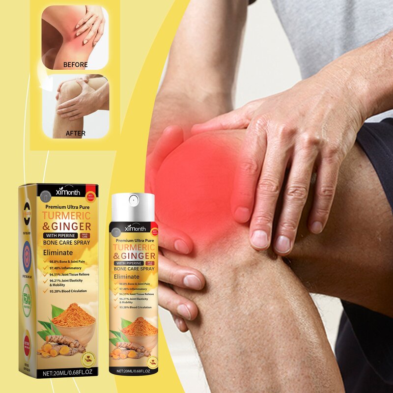Pain Relief Spray Manufacturer - Turmeric Joint Care Lumber Spine Massage Muscle Pain Tendons Curcuma Knee Pain Relief