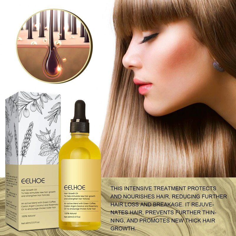 Hair Repair Oil Manufacturer - Eelhoe Rosemary Organic Perfumed Hair Repair Solution Damaged Smooth Nourishing Growth