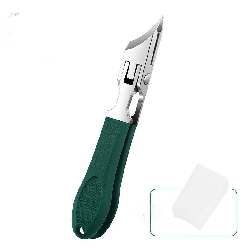 Nail Clipper Manufacturer - Original Large Opening Oblique Single Armored Groove Curved Design Thick Toenail Anti-Splash