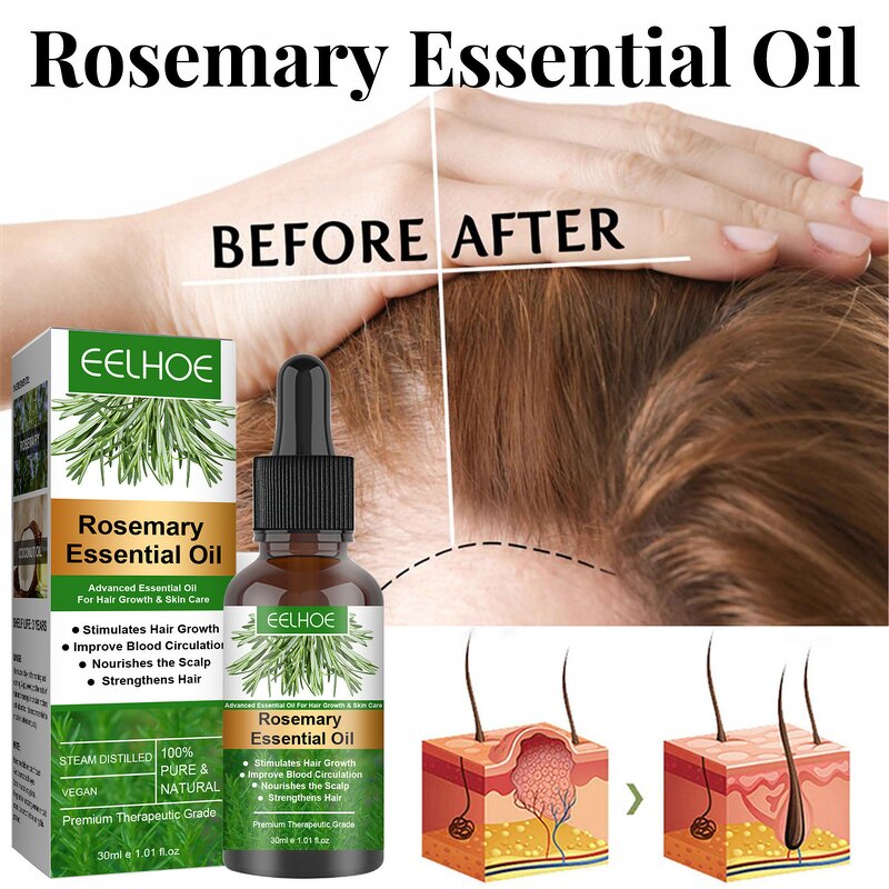 Rosemary Hair Oil Manufacturer - EELHOE Growth Stimulating Scalp Nourishing Hair Strengthening Anti Fall