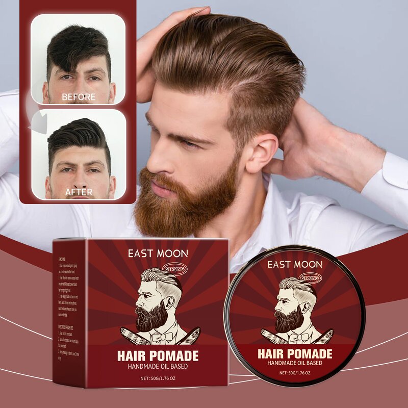 Hair Styling Pomade Manufacturer - Moisturizing Men Styling Oil Styling Leave-In Fluffy Lasting Fresh Matte