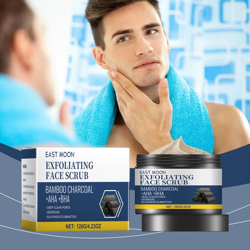 Facial Wash Manufacturer - Natural Organic Charcoal Bamboo Wholesale Private Label Face Wash Muuchstac Ocean Men