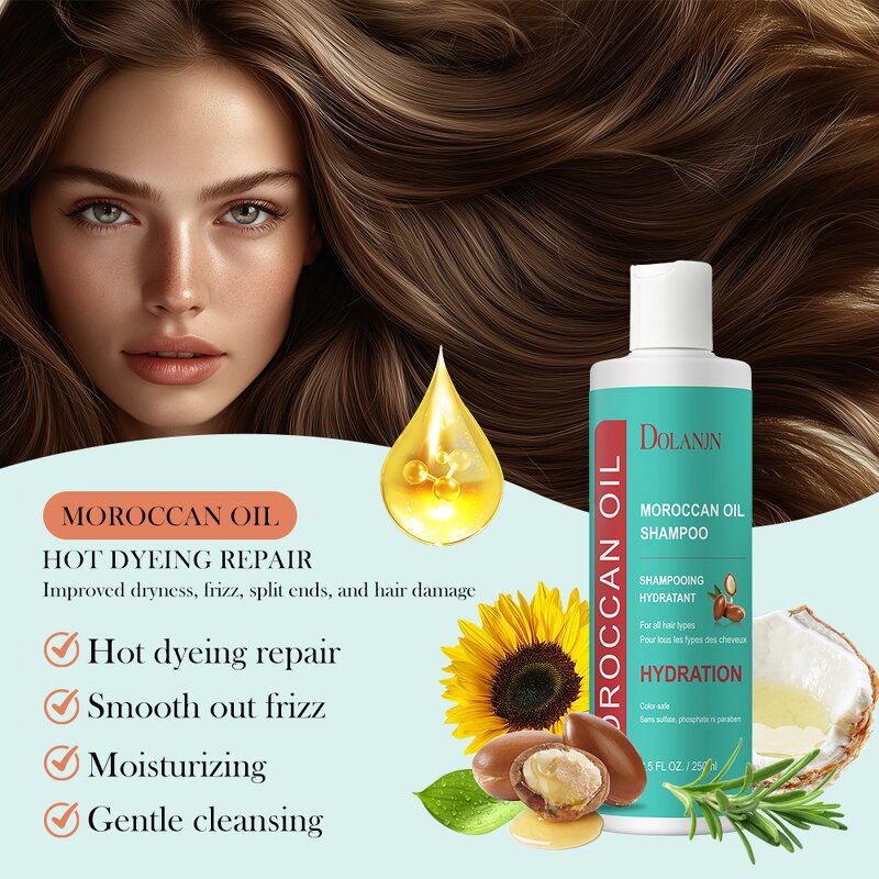 Hair Shampoo Manufacturer - Anti-Dandruff Argan Olive Oil Organic Curly Salon Repair Damaged Hydration