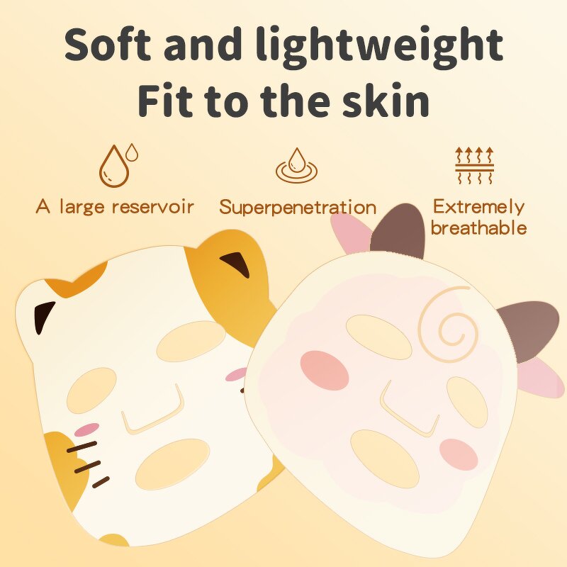 Baby Mask Sheet Manufacturer - Custom Designed Beauty Children Printed Cat for Baby