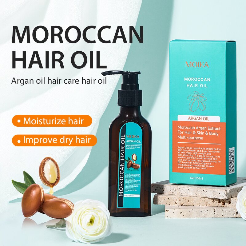 Hair Treatment Oil Manufacturer - Original Moroccan Collagen Olive Argan Oil Leave-in Conditioner OEM