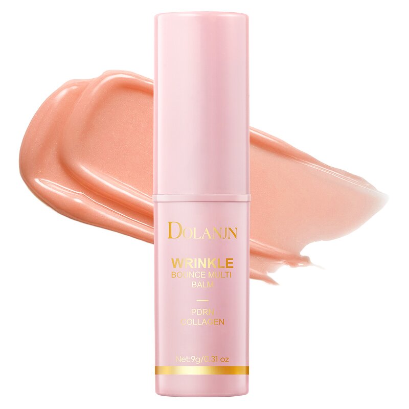 Multi Balm Manufacturer - Custom logo Korean Face Collagen Pink Wrinkle Bounce 3 in 1 Lipstick