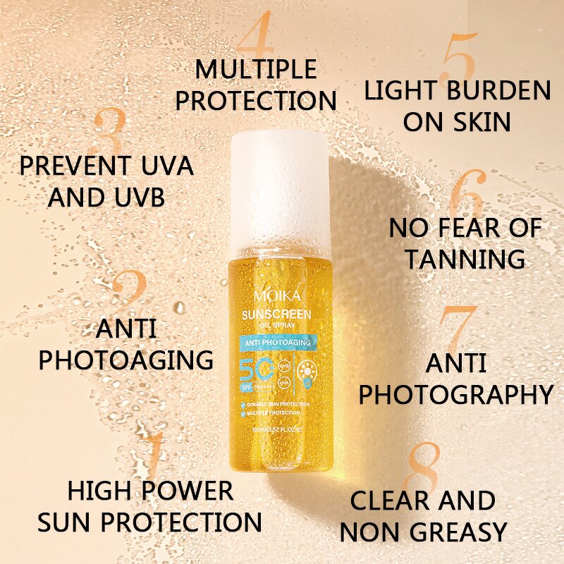 Sunscreen Spray Manufacturer - Hot Sale Sun Protection Organic Nourishing SPF 50 Heat Protection Hair