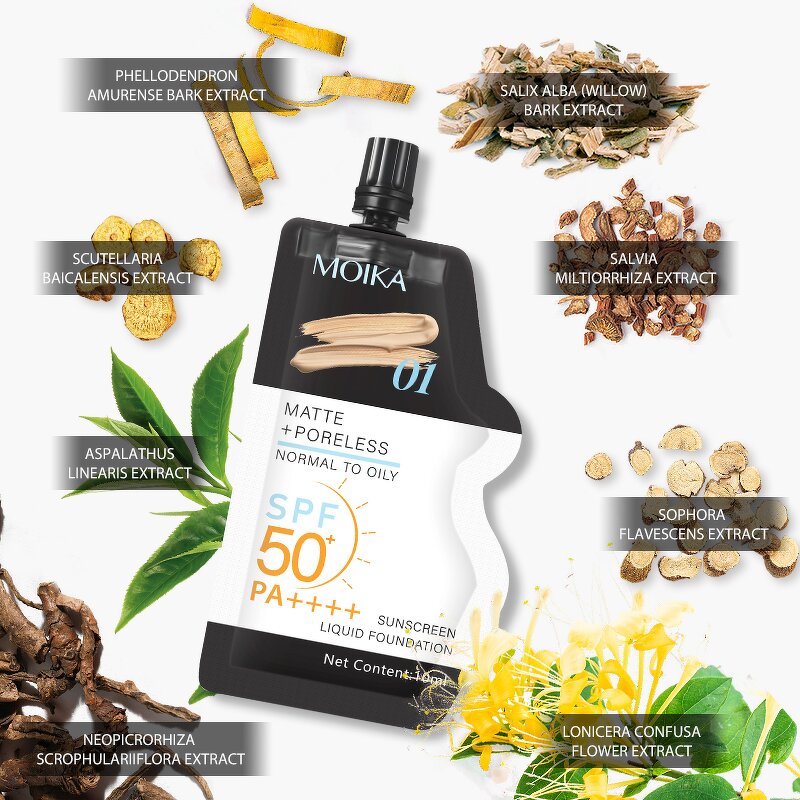 Foundation Cream Manufacturer - Ready to ship Makeup Vegan Sunscreen Waterproof Liquid Female Foundation Powder