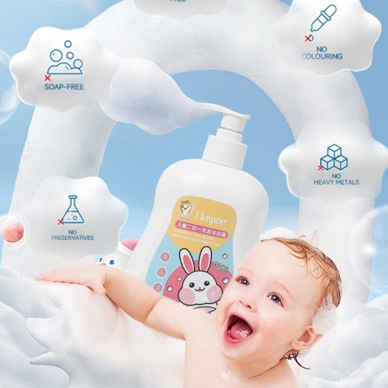 Baby Shampoo Gel Manufacturer - Children Gentle Care Organic 2 in 1 Soft Body Washing Whitening