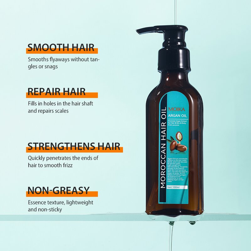 Hair Care Oil Manufacturer - Morocco Hair Care Essenti Oil Repair Dry Nuts Nourishing Repair Frizz