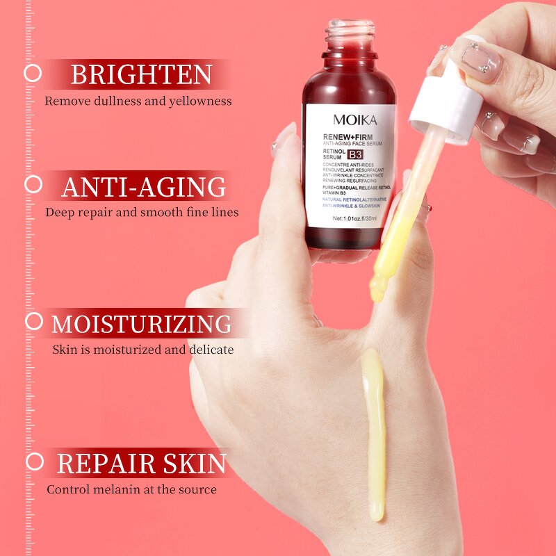 Anti-Aging Serum Manufacturer - Glutathione Niacinamide Wrinkles Dark Spots Vitamin C Retinol B3 OEM