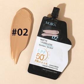 Foundation Cream Manufacturer - OEM ODM Makeup Mineral Sunscreen Waterproof Full Coverage Oil Free Matte 10ml