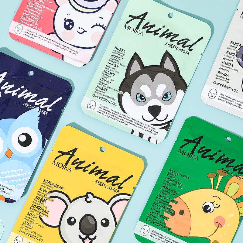 Facial Mask Sheet Manufacturer - 8 Types Animal Panda Whitening Moisturizing Anti-aging DOLANJN 25ml Repairing
