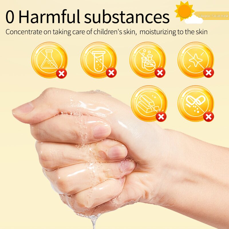 Animal Sheet Mask Manufacturer - Children Moisturizing Cat Custom Shape Nourish Print 5 Pieces/box