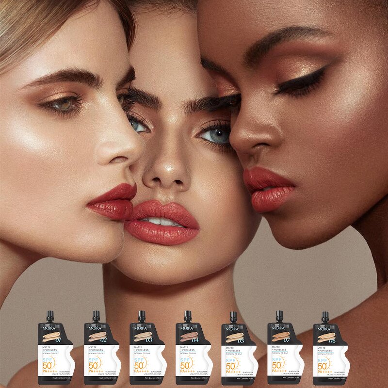 Foundation Cream Manufacturer - OEM ODM Private Label Full Coverage Mineral Sunscreen Waterproof Oil Free Matte 10ml