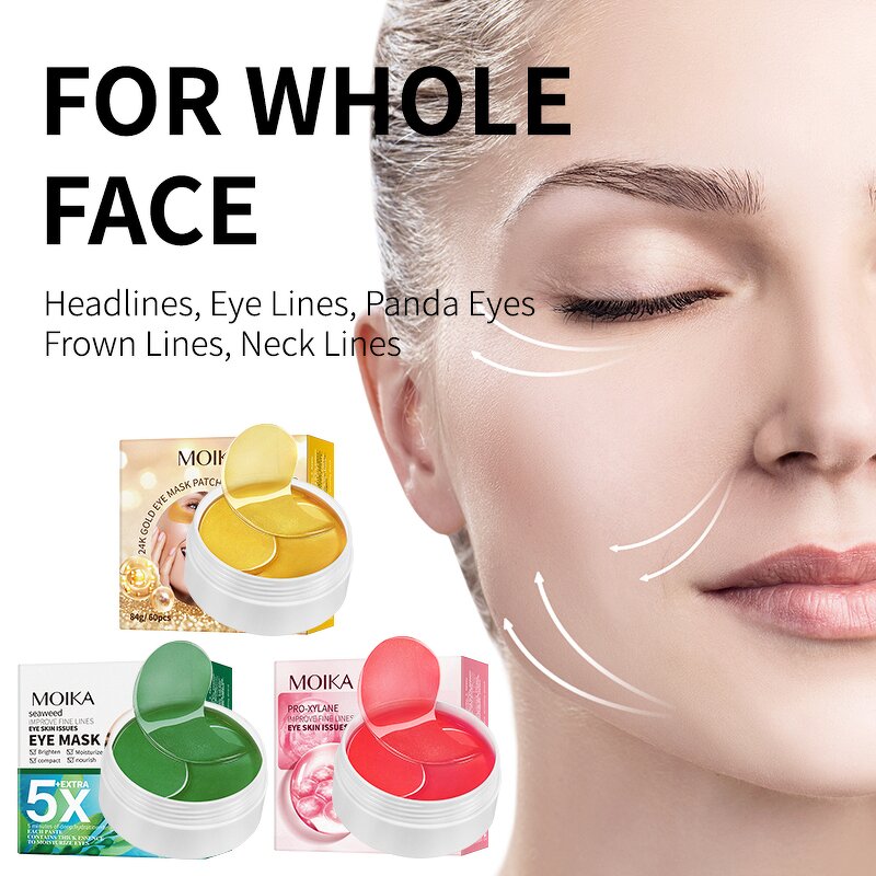 Eye Mask Patch Manufacturer - Wholesale Tight Anti-Wrinkle Remove Dark Circles 24K Gold Gel Crystal