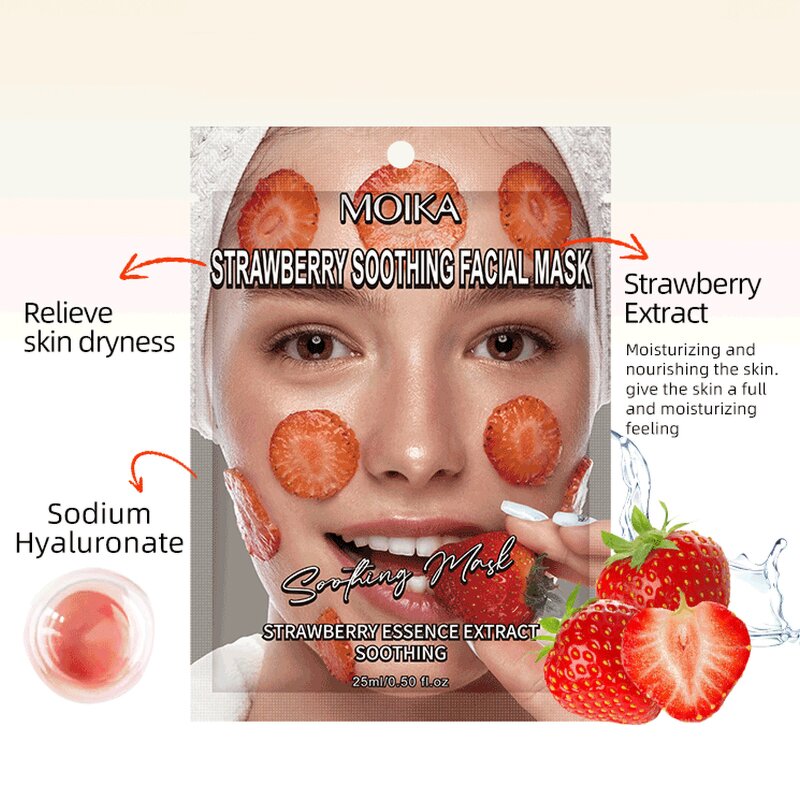 Fruit Sheet Mask Manufacturer - Private Label Nine Skin Care Hyaluronic Acid Rose Lemon Vitamin C