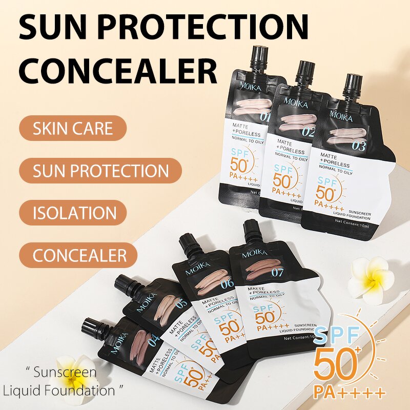 Foundation Cream Manufacturer - Ready to ship Makeup Vegan Sunscreen Waterproof Liquid Female Foundation Powder