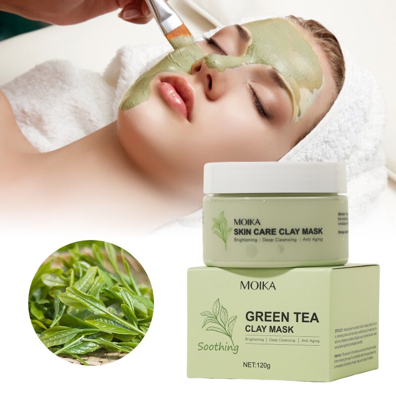 Mud Clay Mask Manufacturer - DOLAI Skin Care Organic Green Tea Deep Cleansing Blackheads Remover Moisturizing