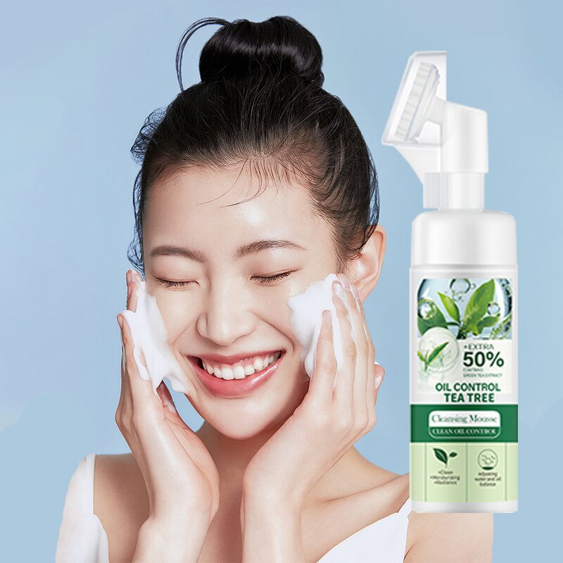 Foaming Cleanser Manufacturer - Amino Acid Remove Makeup Moisturizing Tea Tree Oil Control OEM