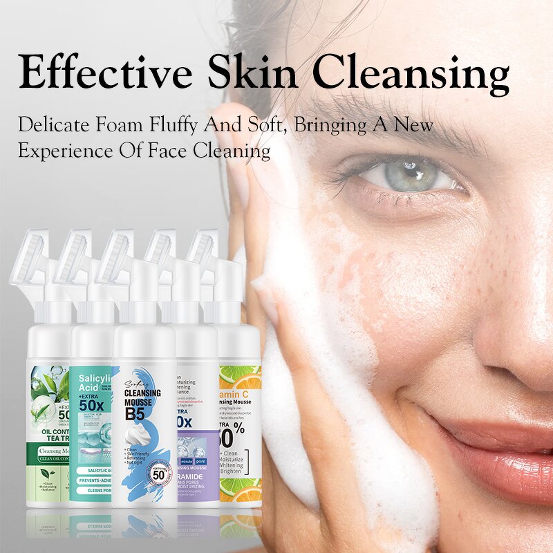 Foam Cleanser Manufacturer - Soothing Deep Cleansing Skin Care Tea Tree Custom Private Label