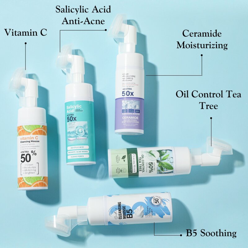 Facial Cleanser Manufacturer - B5 Skin Care Hydrating Exfoliantes Tea Tree Cleansing Mousse