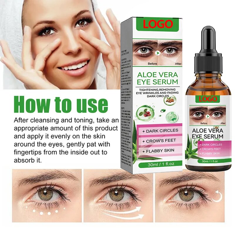 Eye Serum Manufacturer - Natural Aloe Vera Moisturizing Hydrating Dark Circles Reduces Fine Lines