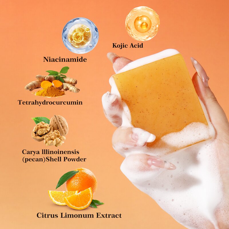 Kojic Acid Soap Manufacturer - 2 PCS Remove Spot Lemon Turmeric Original for Face Factory OEM