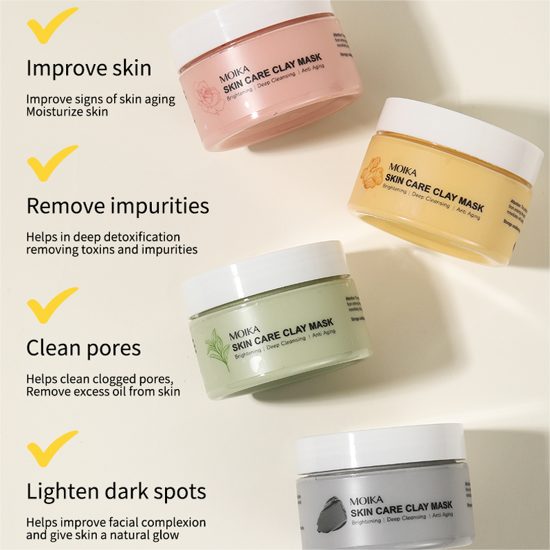 Mud Clay Mask Manufacturer - DOLAI Skin Care Organic Green Tea Deep Cleansing Blackheads Remover Moisturizing