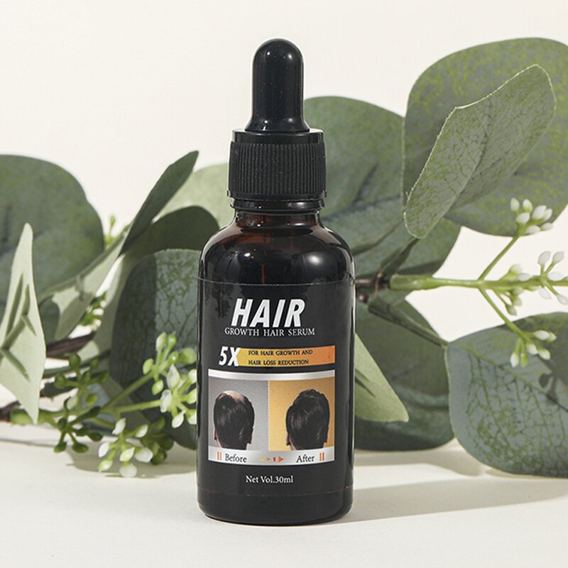 Hair Growth Serum Manufacturer - Anti Hair Loss Ginger Oil Regrowth Care Vitamin B5 Biotin Men Women