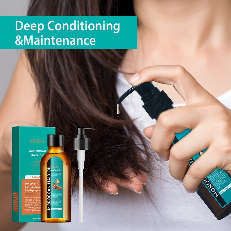 Hair Care Oil Manufacturer - Morocco Hair Care Essenti Oil Repair Dry Nuts Nourishing Repair Frizz