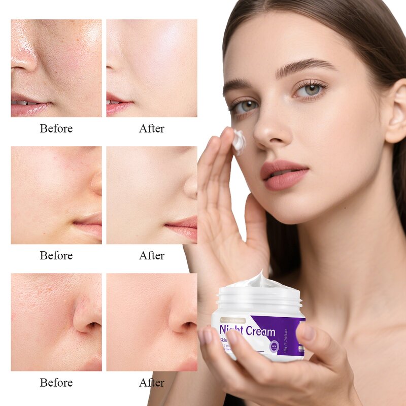 Whitening Night Cream Manufacturer - Customized Moisturizing Repaire Dark Skin Lotion Oem