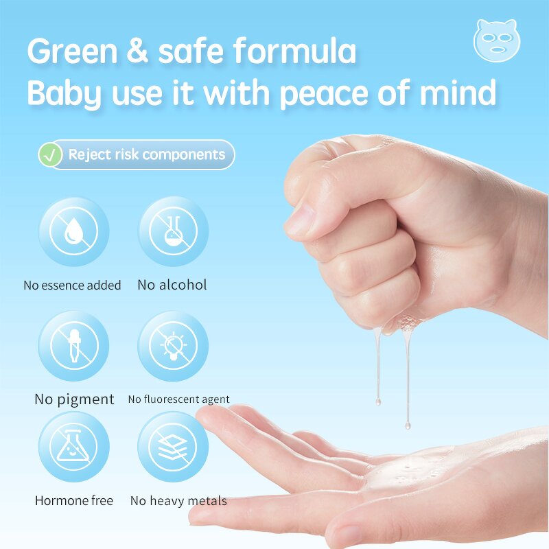 Baby Facial Mask Manufacturer - Private Label Professional Dog Thin Transparent Children's Vitamin C Korean Natural