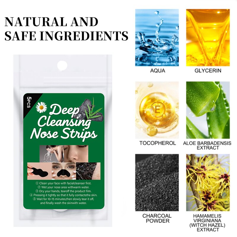 Nasal Strips Manufacturer - OEM Customized Bamboo Charcoal Pore Cleanser Anti-snoring Magnetic Breathing