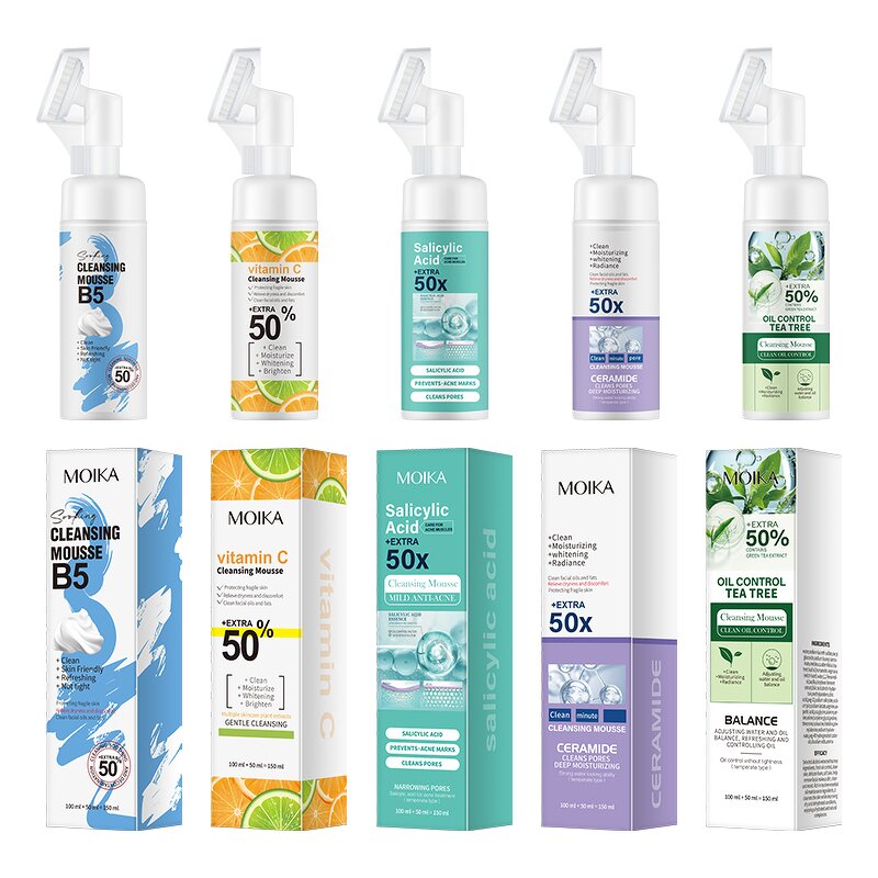 Face Wash Manufacturer - Hydrating Cleansing Mousse Pore Oil Makeup Removing Vitamin C Private Label