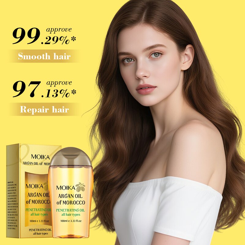 Hair Essential Oil Manufacturer - Wholesale Scalp Cocos Nucifera Repair Morocco Argan Oil Frizzy