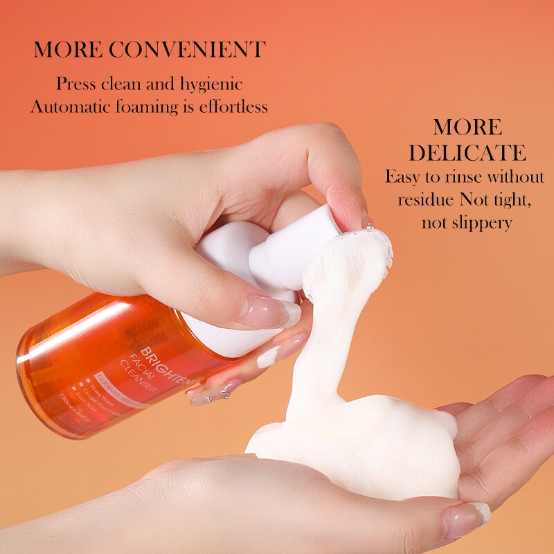 Foaming Face Wash Manufacturer - 120ml Rosa Water Hyaluronic Acid Exfoliato Deep Clean Kojic Acid Oem
