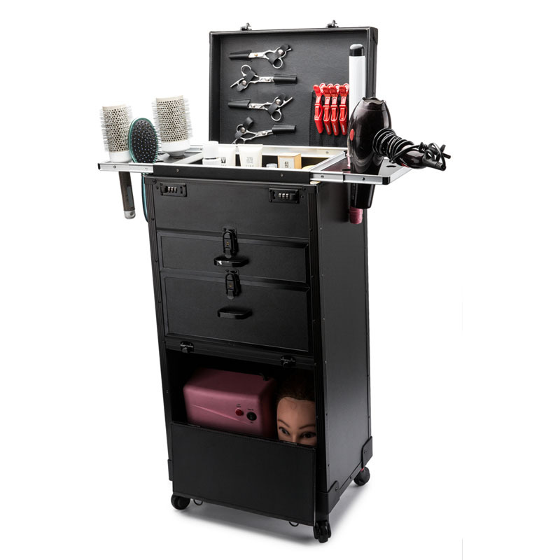 Beauty Toolbox Supplier - Double Password Stylist Trolley