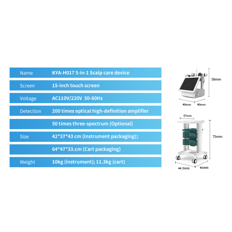 AI Hair Scalp Analyzer Machine Manufacturer - 5-in-1 Restoration USB LED