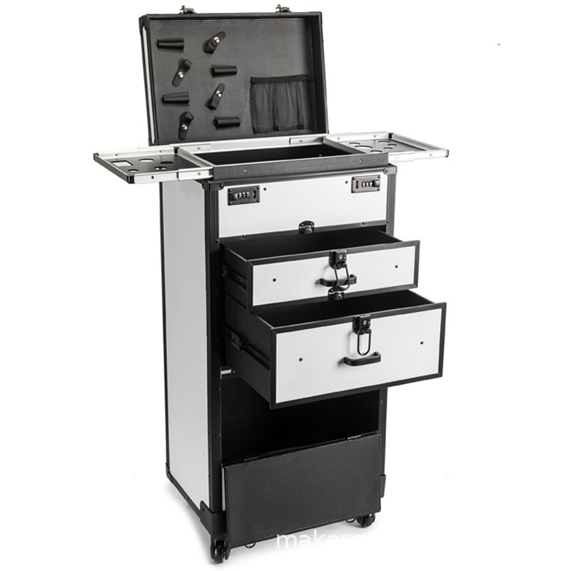 Beauty Toolbox Supplier - Double Password Stylist Trolley