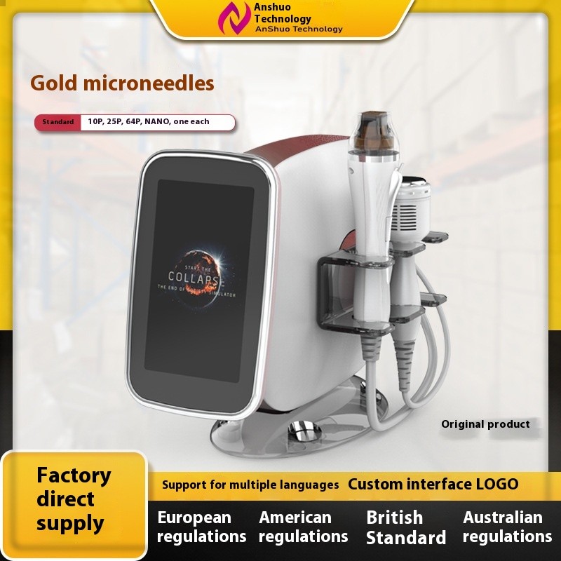 Double Handle RF Beauty Instrument Supplier - Gold Microneedle Refrigeration