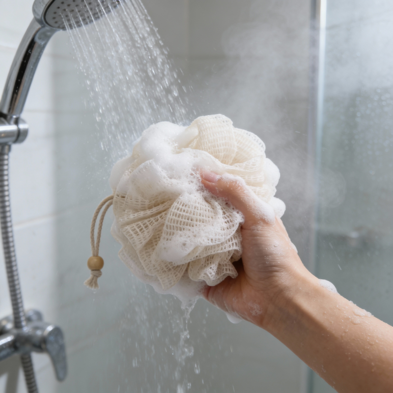 Bath Sponge Manufacturer - Factory Body Wash Cotton Exfoliating Brushes Scrubbers