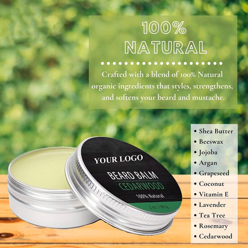 Beard Balm Manufacturer - Private Label High Quality Natural Mens Smoothing Refreshing